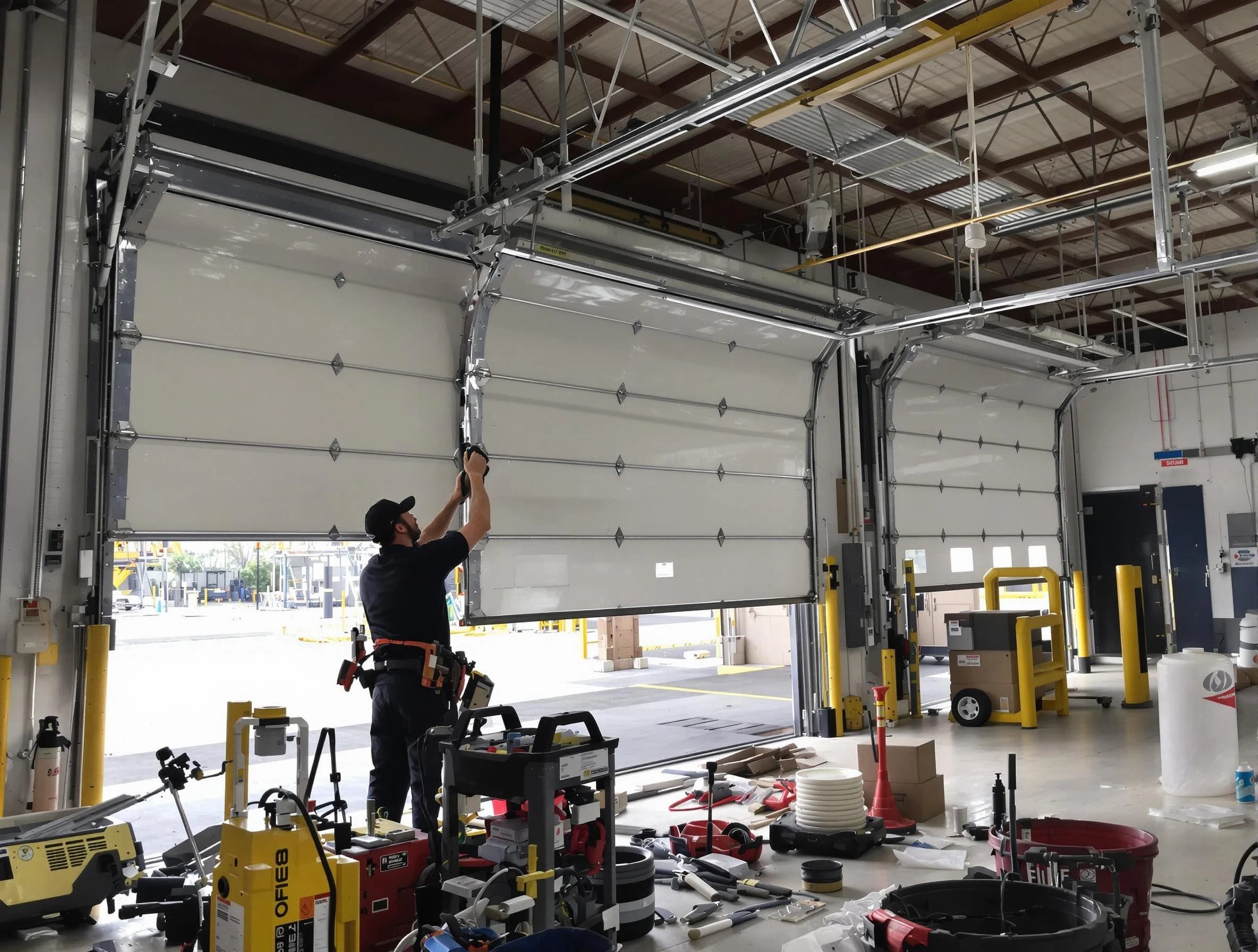 Adamsville Garage Door Repair technician performing commercial garage door repair in Adamsville