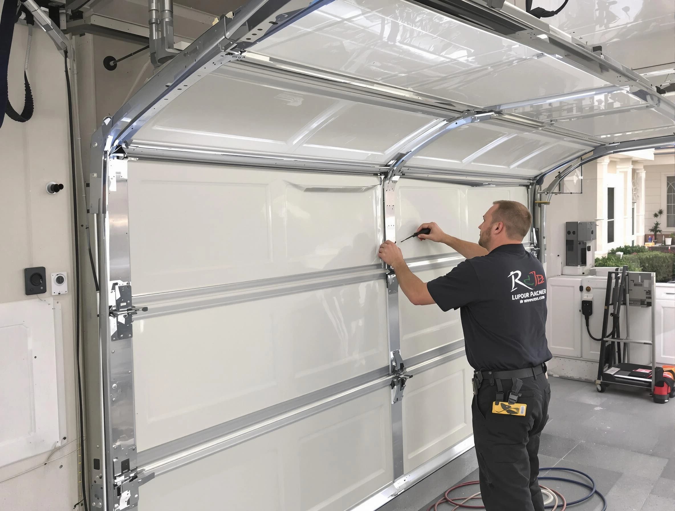 Adamsville Garage Door Repair professional performing panel repair in Adamsville