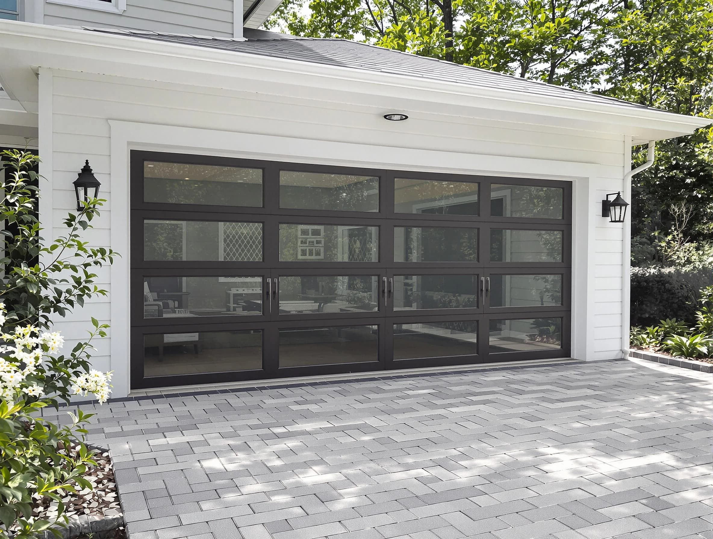 Adamsville Garage Door Repair design specialist presenting custom garage door options to Adamsville homeowner