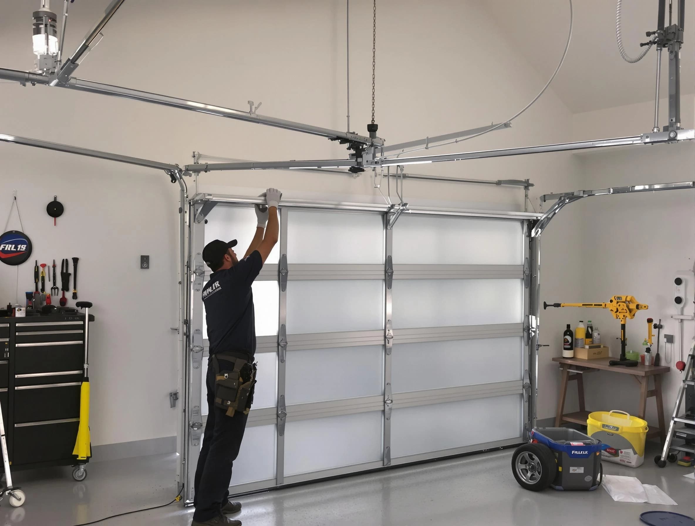Adamsville Garage Door Repair certified team performing precision garage door installation in Adamsville